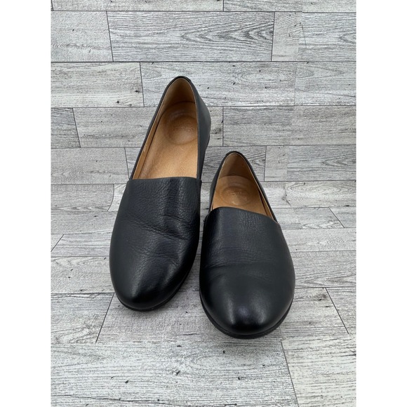 Dansko Fawna Black Leather Loafers Slip On Shoes Womens Size 37 EU 6.5-7 US - Picture 2 of 14